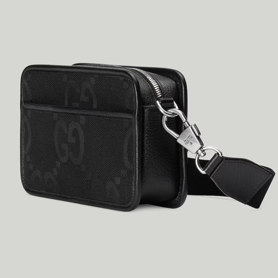 Túi Đeo Chéo Nam Gucci GG Mini Bag Jumbo 696075FABRP Màu Đen
