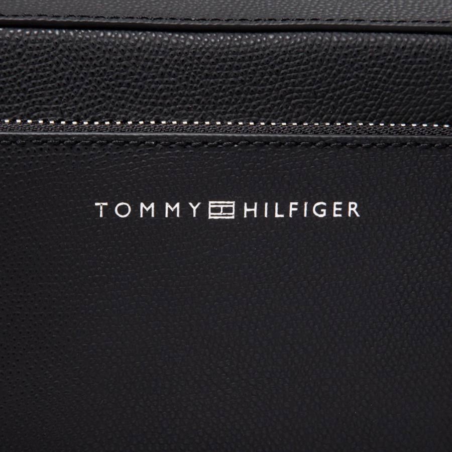 Túi Cầm Tay Nam Tommy Hilfiger Clutch City Leather Wash Bag AM08610 Màu Đen