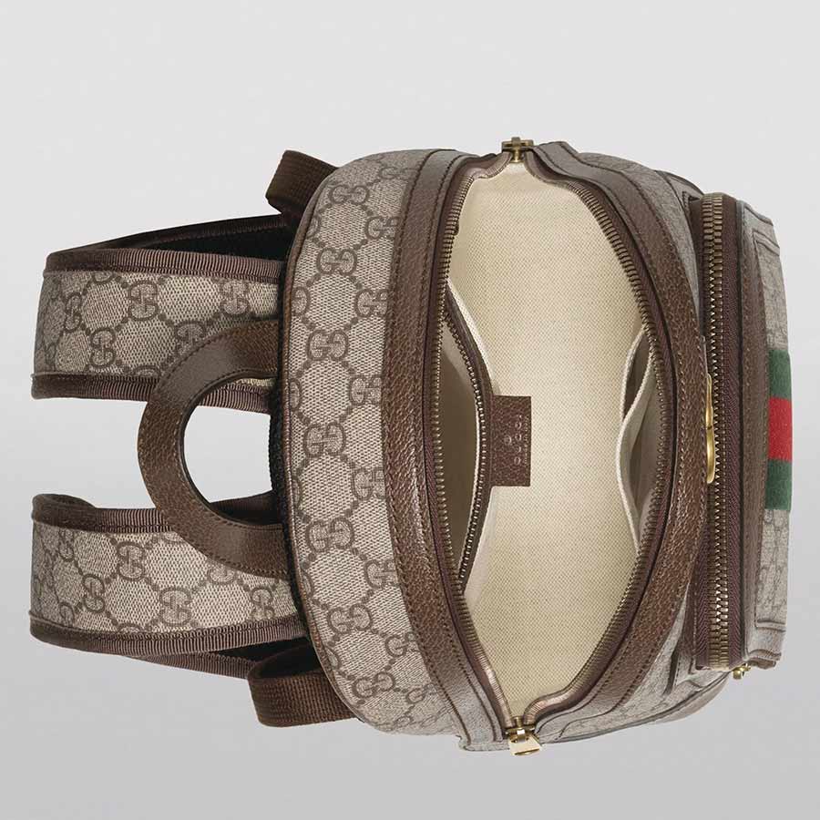 Balo Gucci Small Ophidia GG Supreme Backpack Màu Nâu