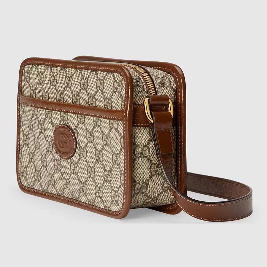 Túi Đeo Chéo Gucci Mini Bag With Interlocking G 658572 92TCG 8563 Màu Nâu