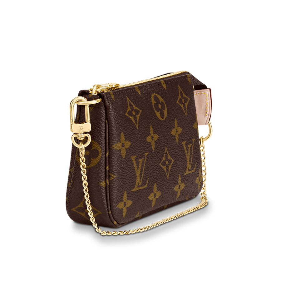 Túi Đeo Chéo Nữ Louis Vuitton LV Mini Pochette Accessoires M58009 Màu Nâu