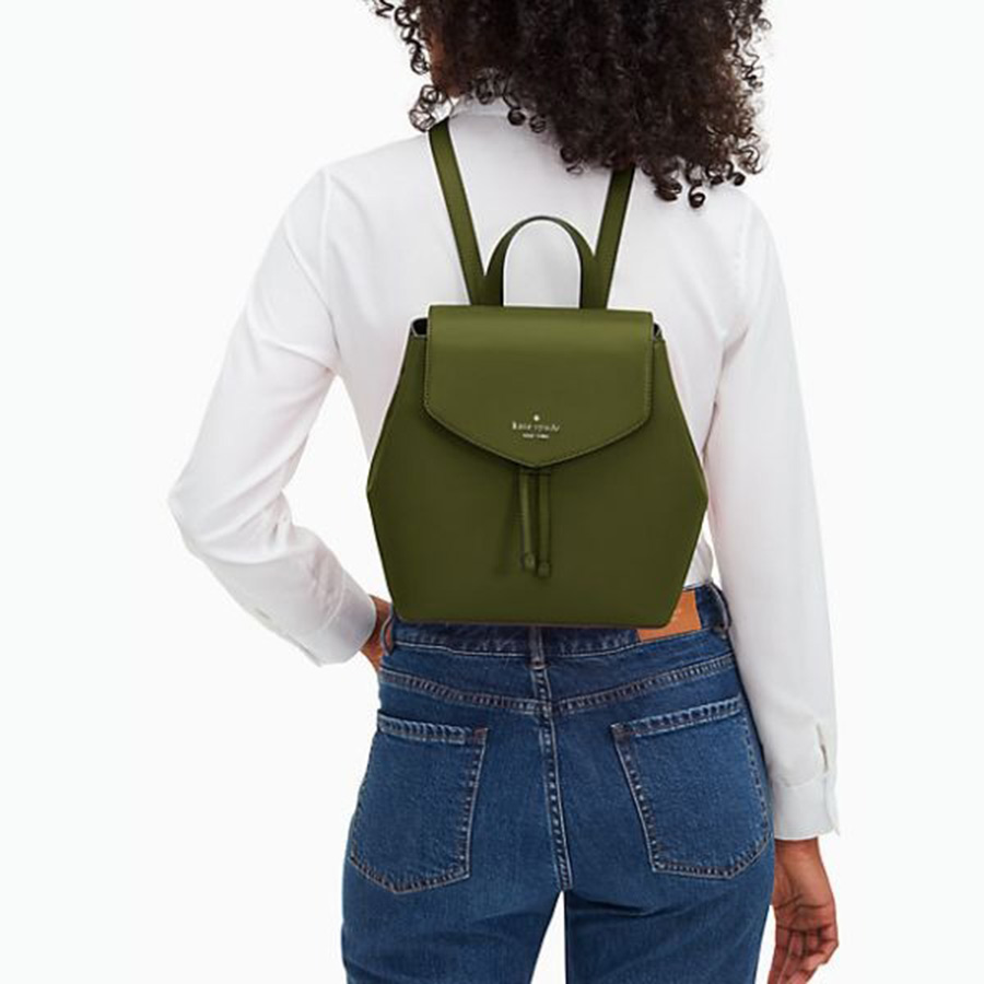 Balo Kate Spade Lizzie Flap Backpack Màu Xanh Green