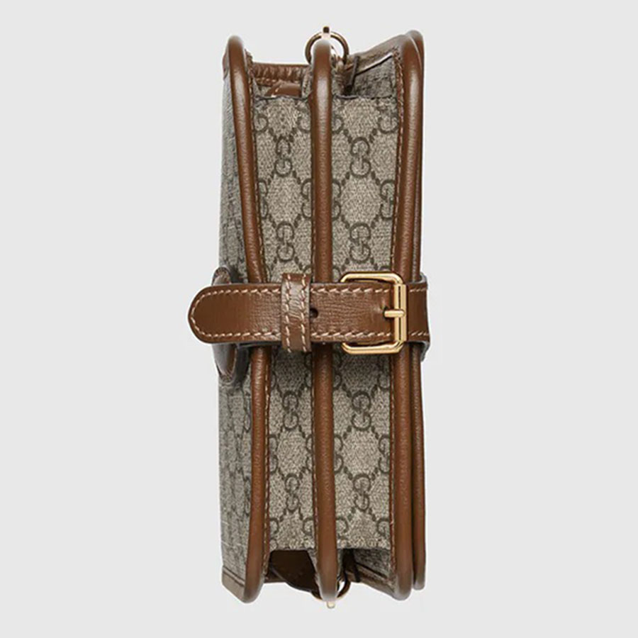 Túi Đeo Chéo Gucci Mini Shoulder Bag With Interlocking G 671620 92TCG 8563 Màu Nâu