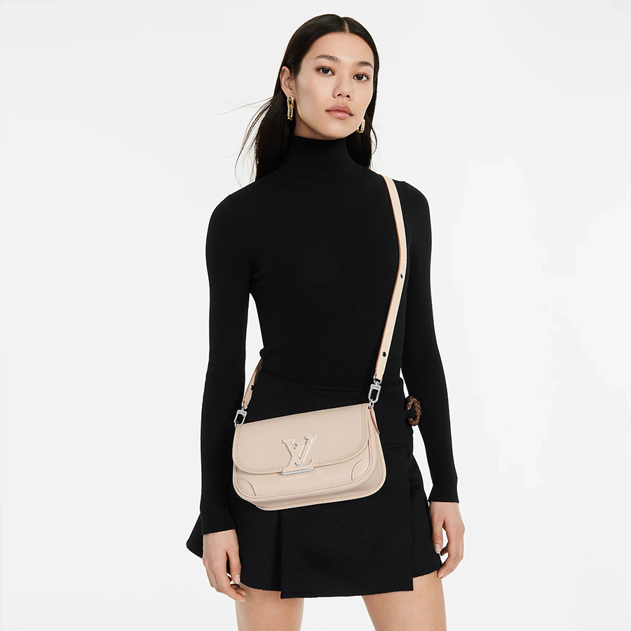 Túi Đeo Chéo Nữ Louis Vuitton LV Buci Crossbody Bag White M59457 Màu Trắng Kem