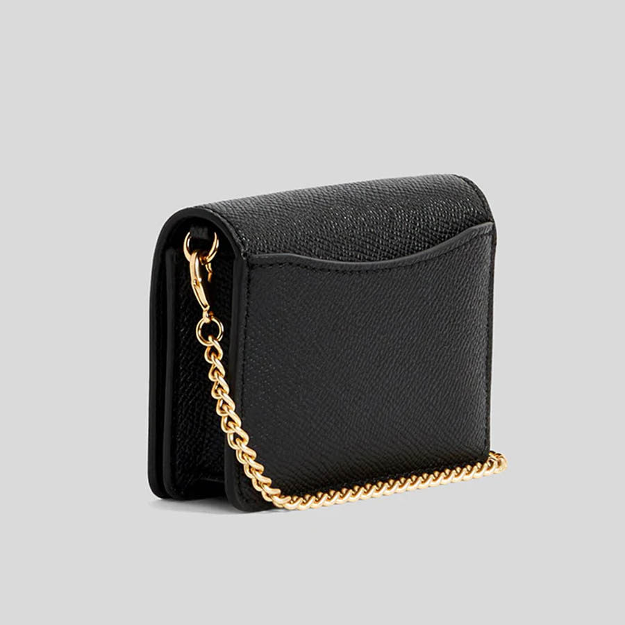 Ví Nữ Coach Mini Wallet On A Chain C0059 Black Màu Đen