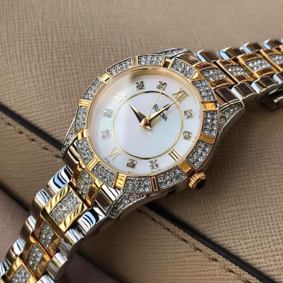 Đồng hồ Ladies' Bulova Crystal Watch 98L135 - Kết hợp hoàn hảo giữa sang trọng và sự quyến rũ