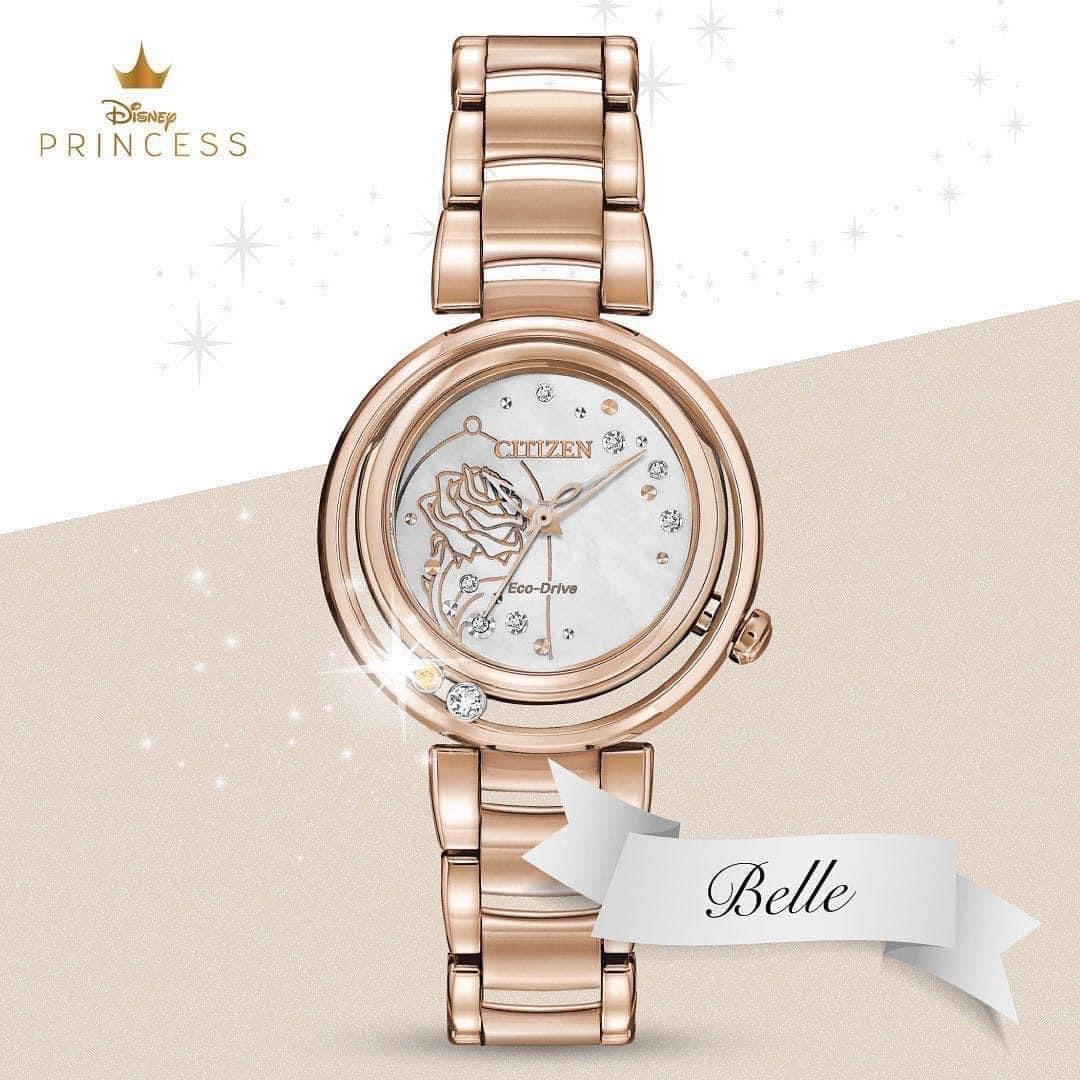 Đồng hồ Citizen Sunrise - Disney Princess Belle Diamond EM0823-58D: Lời tuyên ngôn của vẻ đẹp cổ điển và sự quyến rũ