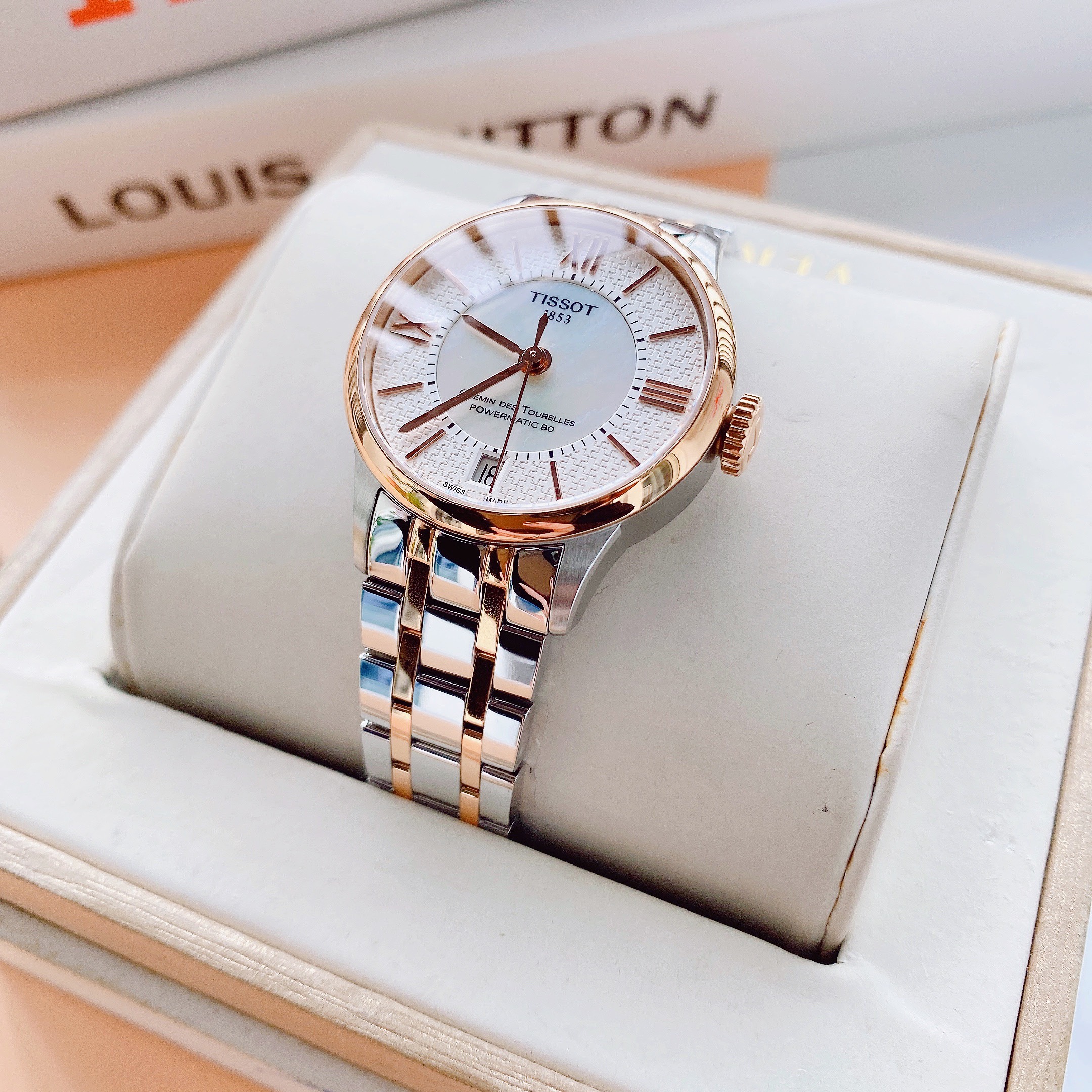 Cặp đôi TISSOT Chemin Des Tourelles Automatic Sang trọng bậc nhất hiện nay: T099.407.22.038.01  vs T099.207.22.118.01