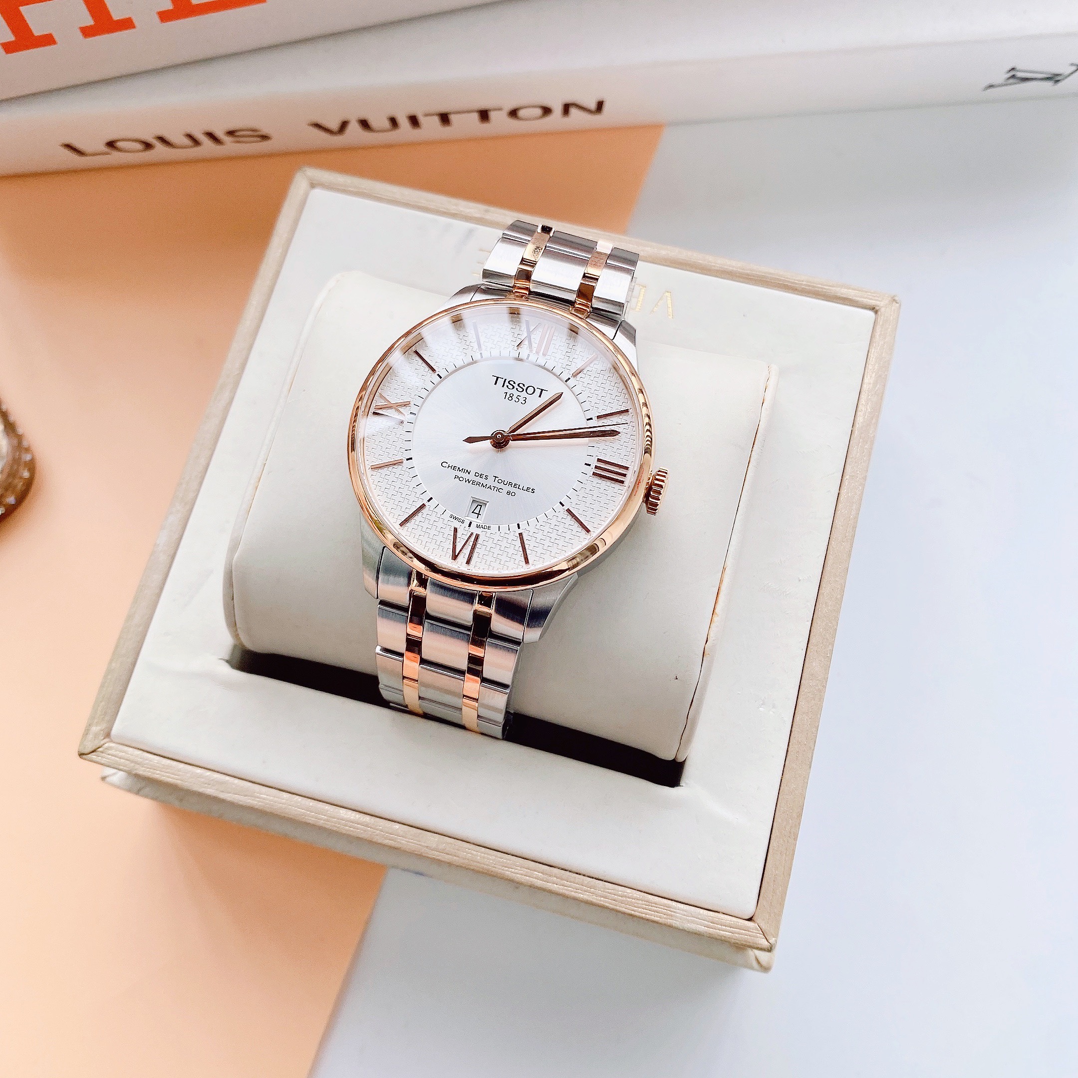 Cặp đôi TISSOT Chemin Des Tourelles Automatic Sang trọng bậc nhất hiện nay: T099.407.22.038.01  vs T099.207.22.118.01