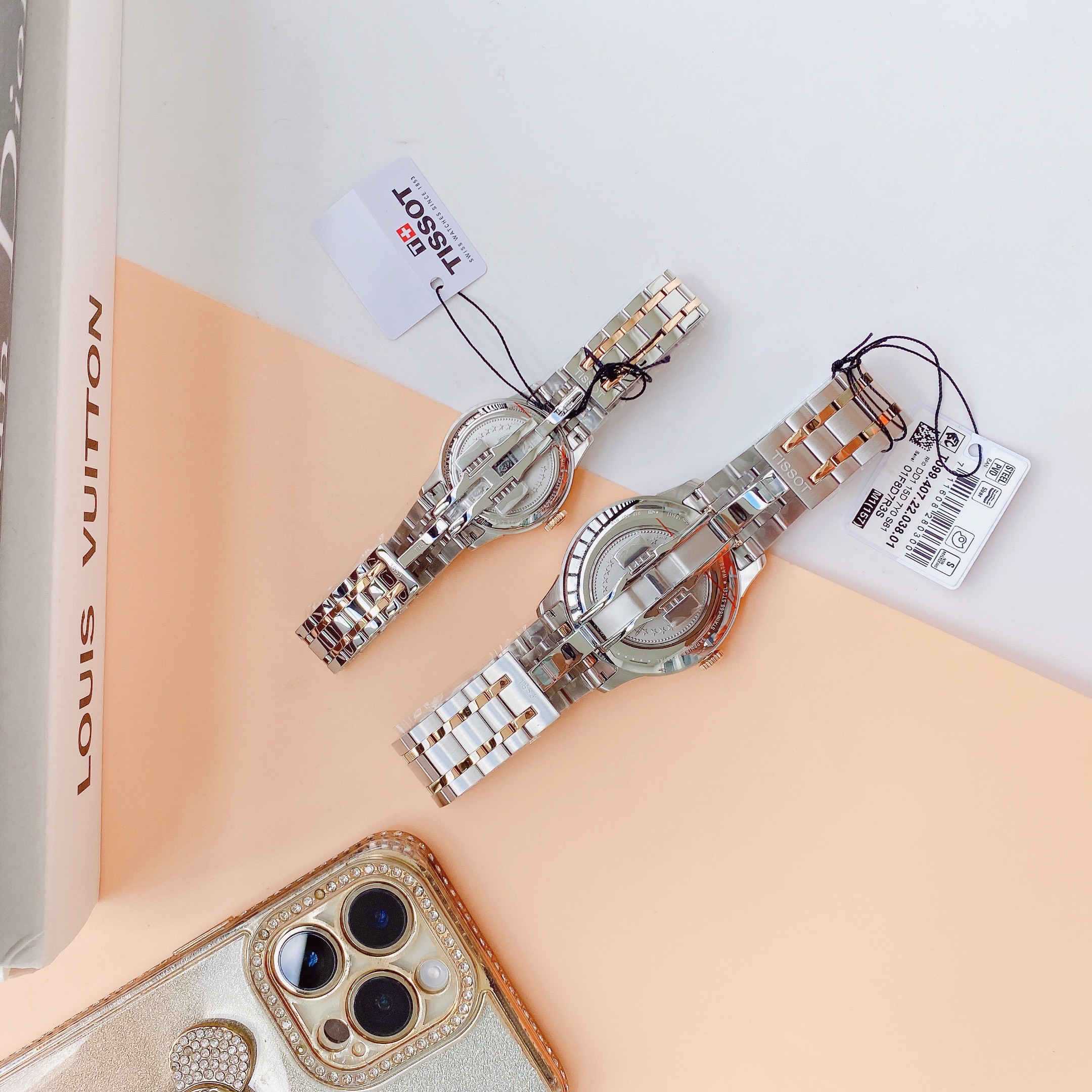 Cặp đôi TISSOT Chemin Des Tourelles Automatic Sang trọng bậc nhất hiện nay: T099.407.22.038.01  vs T099.207.22.118.01