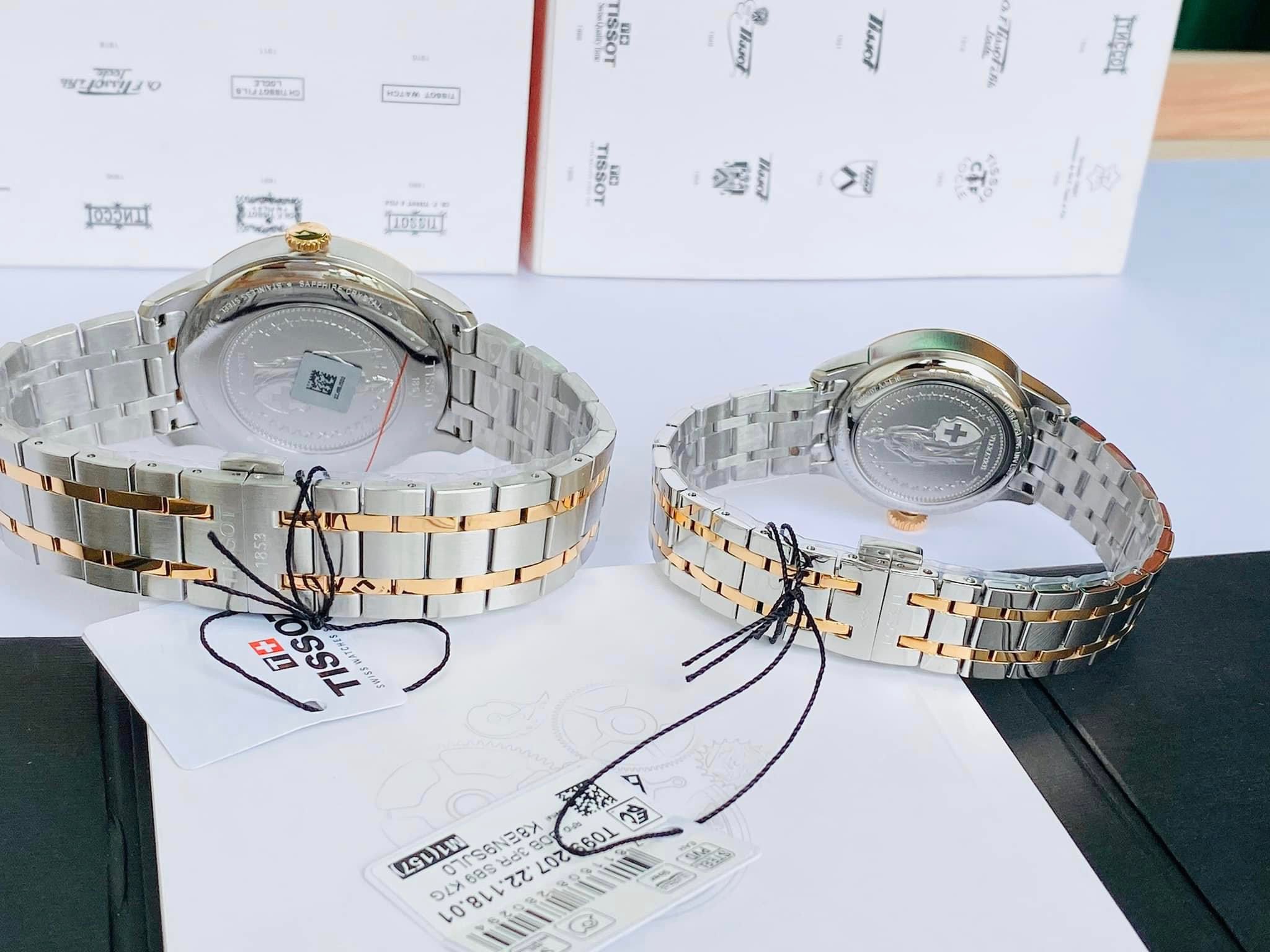 Cặp đôi TISSOT Chemin Des Tourelles Automatic Sang trọng bậc nhất hiện nay: T099.407.22.038.01  vs T099.207.22.118.01