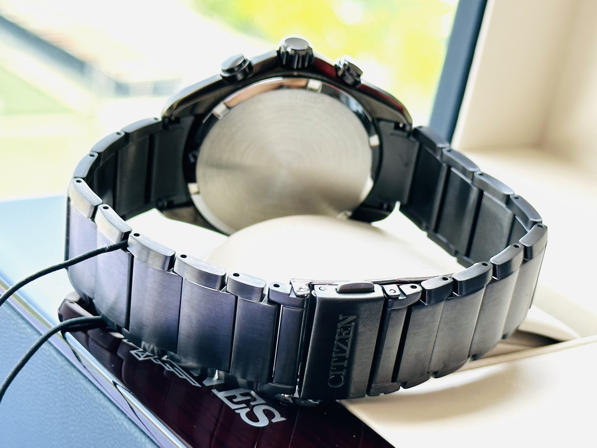 Mua Đồng Hồ Hiệu Quảng Bình Citizen Eco-Drive Men's Chronograph Blue Dial Calendar 43MM Watch BL5607-54L