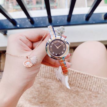 Đồng Hồ Bulova Rhapsody 98P194 bản kim cương mặt nâu sale giá tốt