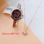 Đồng Hồ Bulova Rhapsody 98P194 bản kim cương mặt nâu sale giá tốt