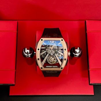 Đồng Hồ Bonest Gatti Carbon BG9950 - vỏ vàng hồng tươi sáng và sang trọng