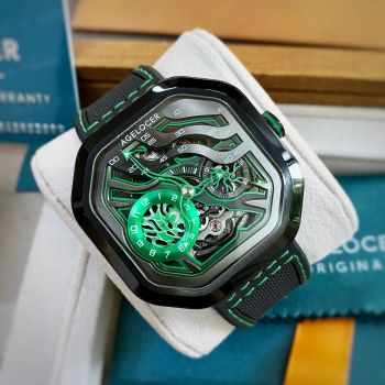 Đồng Hồ Nam Agelocer Burning Series 5005J5 - Nguồn cảm hứng từ thiên nhiên với tông màu chủ đạo màu xanh lá