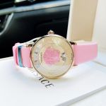 Đồng Hồ Versace Medusa Icon Gold Dial Pink Leather Ladies Watch VEZ200621 newss sang chảnh cho chị em