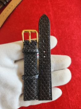 Dây đồng hồ da bò khâu tay size 18 DAY56