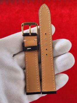 Dây đồng hồ da bò khâu tay size 18 DAY58