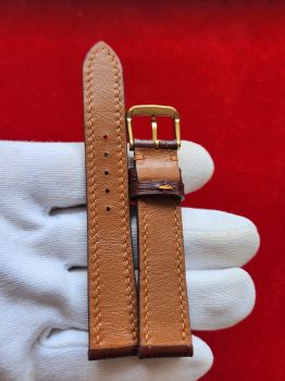 Dây đồng hồ da bò khâu tay size 18 DAY63