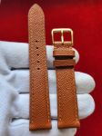 Dây đồng hồ da bò khâu tay size 18 DAY65