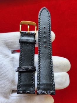 Dây đồng hồ da bò khâu tay size 20 DAY71