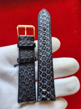 Dây đồng hồ da bò khâu tay size 20 DAY71