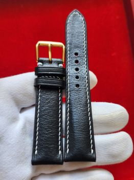 Dây đồng hồ da bò khâu tay size 20 DAY72