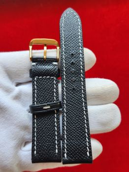 Dây đồng hồ da bò khâu tay size 20 DAY72