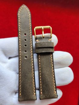 Dây đồng hồ da bò khâu tay size 20 DAY78