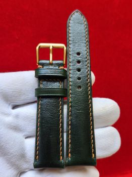 Dây đồng hồ da bò khâu tay size 20 DAY80