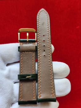 Dây đồng hồ da bò khâu tay size 20 DAY80