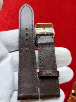 Dây đồng hồ da bò khâu tay size 22 DAY99