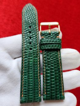 Dây đồng hồ da bò khâu tay size 22 DAY100