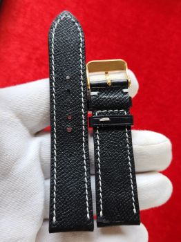 Dây đồng hồ da bò khâu tay size 22 DAY102