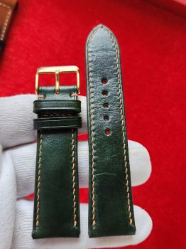 Dây đồng hồ da bò khâu tay size 22 DAY103