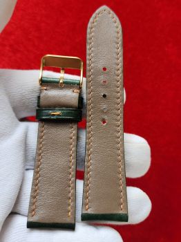 Dây đồng hồ da bò khâu tay size 22 DAY103