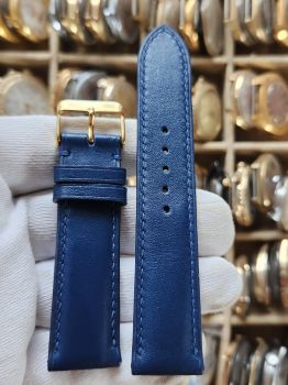 Dây đồng hồ da bò khâu tay size 22 DAY108