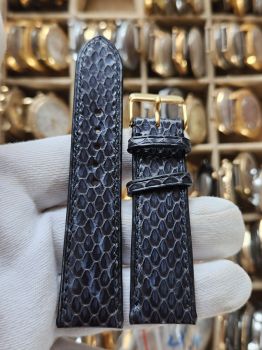 Dây đồng hồ da bò khâu tay size 22 DAY111