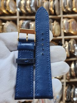 Dây đồng hồ da bò khâu tay size 22 DAY112