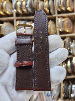 Dây đồng hồ da bò khâu tay size 22 DAY113