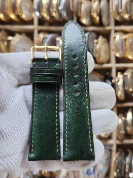 Dây đồng hồ da bò khâu tay size 22 DAY114