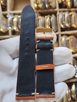 Dây đồng hồ da bò khâu tay size 22 DAY117