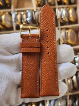 Dây đồng hồ da bò khâu tay size 20 DAY122