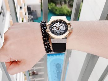 Đồng Hồ Maserati Potenza Automatic Skeleton Dial Men's Watch R8821108037