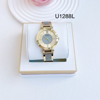 Đồng Hồ Guess U1288L kiềng gold khảm pha lê sang trọng quý phái