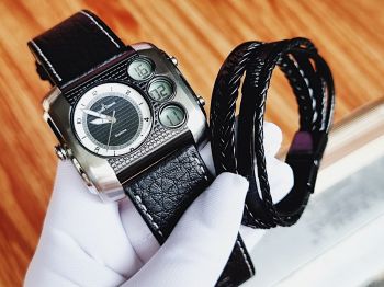 Đồng Hồ Jacques Lemans Men's Madrid 37mm Silver Dial Leather Watch