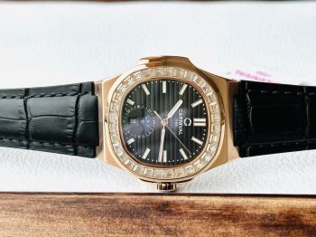 Đồng Hồ Nam Carnival Nautilus 8108G mặt đen huyền bí cực sang dưới dáng ông vua hàng hiệu PATEK PHILIP
