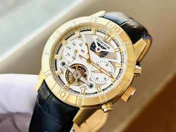 Đồng Hồ Heritor HR4103 - Đồng Hồ Lộ Cơ, Lịch Trăng Sao, Lịch Ngày và Lịch Thứ Tuyệt Đẹp