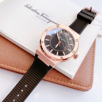 Đồng Hồ Nam Salvatore Ferragamo F80 tone nâu trầm